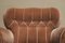 Vintage Art Deco Sessel aus Samt & Eiche, 1930er 10