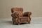 Vintage Art Deco Sessel aus Samt & Eiche, 1930er 2