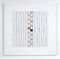 Françoise Luciani, Large Wavy White Square, Paper collage on Feather Board 5