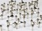 Large Sculptural Stackable Candleholders with Candles, 1960s, Set of 20, Image 6