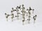 Large Sculptural Stackable Candleholders with Candles, 1960s, Set of 20, Image 14