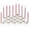 Large Sculptural Stackable Candleholders with Candles, 1960s, Set of 20, Image 1