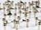 Large Sculptural Stackable Candleholders with Candles, 1960s, Set of 20, Image 13