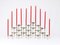 Large Sculptural Stackable Candleholders with Candles, 1960s, Set of 20, Image 17