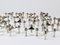 Large Sculptural Stackable Candleholders with Candles, 1960s, Set of 20, Image 11