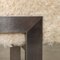 White Fur and Steel Bench 12