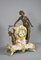Large French Art Nouveau Mantel Clock and Trim, Set of 3, Image 7