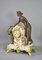 Large French Art Nouveau Mantel Clock and Trim, Set of 3, Image 8