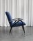 Italian Armchair in Blue and Grey, 1960s, Image 4