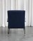 Italienischer Sessel in Blau & Grau, 1960er 3