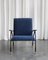 Italienischer Sessel in Blau & Grau, 1960er 2