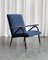Italian Armchair in Blue and Grey, 1960s, Image 1