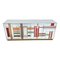 Sideboard with 4 Glass Doors, 1980s 4