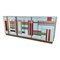 Sideboard with 4 Glass Doors, 1980s 2