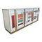 Sideboard with 4 Glass Doors, 1980s 3