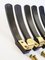 Mid-Century Austrian Bakelite and Brass Wall Hooks, 1950s, Set of 6 7