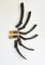 Mid-Century Austrian Bakelite and Brass Wall Hooks, 1950s, Set of 6 10
