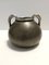 Vase Art Déco en Laiton Argenté Bruni, Italie, 1940s 1