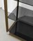 Italian Brass-Finish Shelf with Grey Glass, 1970s 5