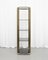 Italian Brass-Finish Shelf with Grey Glass, 1970s 6