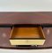 Italian Art Deco Sideboard in Leather and Purpleheart Wood by Osvaldo Borsani, 1940s 13