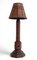 Französische Art Deco Tischlampe aus Holz von Charles Dudouyt, 1930er 1