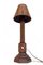 Französische Art Deco Tischlampe aus Holz von Charles Dudouyt, 1930er 7