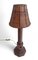 Französische Art Deco Tischlampe aus Holz von Charles Dudouyt, 1930er 14
