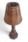 Französische Art Deco Tischlampe aus Holz von Charles Dudouyt, 1930er 6