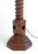 Französische Art Deco Tischlampe aus Holz von Charles Dudouyt, 1930er 13