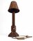 Französische Art Deco Tischlampe aus Holz von Charles Dudouyt, 1930er 8