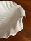 Large Shell-Shaped Dish in White Porcelain, 1960s 7