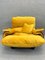 Sillón vintage en amarillo de Michel Ducaroy para Ligne Roset, Imagen 4