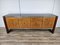 Art Deco Sideboard in Mahogany and Maple with Black Glass and Brass Finishes by Osvaldo Borsani for La Permanente Mobili Cantù, 1950 1
