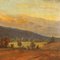 Visión del campo con figuras, pintura al óleo, década de 1800, enmarcado, Imagen 5