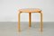 Fully Restored Danish Stackable Beech Side Table from Bent Silberg, 1970s 2