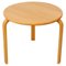 Fully Restored Danish Stackable Beech Side Table from Bent Silberg, 1970s 1