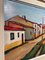 Theo Humblet, Spanish Village, Oil on Panel, Framed 4