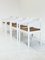 Carimate Stones Chairs attributed to Vico Magistretti in Wit, Set of 4, Image 1