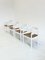 Carimate Stones Chairs attributed to Vico Magistretti in Wit, Set of 4, Image 14