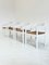 Carimate Stones Chairs attributed to Vico Magistretti in Wit, Set of 4, Image 3