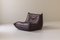 Togo One Seater in Burgundy Leather by M. Ducaroy for Ligne Roset, 1980s 1