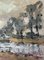 Magdalena Spasowicz, Paisaje fluvial, 1994, Óleo sobre cartón, Imagen 5