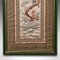 Tall Vintage Art Deco Embroidered Panel with Oriental Silk Cotton Needlepoint Scene, 1930s, Image 6