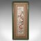 Tall Vintage Art Deco Embroidered Panel with Oriental Silk Cotton Needlepoint Scene, 1930s, Image 2