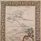 Tall Vintage Art Deco Embroidered Panel with Oriental Silk Cotton Needlepoint Scene, 1930s, Image 7