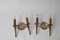 Vintage Wall Lights in Brass, Set of 2 4