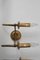 Vintage Wall Lights in Brass, Set of 2 3