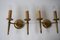 Vintage Wall Lights in Brass, Set of 2 7