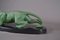 Guy Debe, Panther Skulptur, 1930er, Metall & Marmor 5